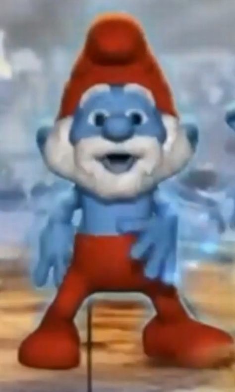 Papa Smurf Papa Smurf Cursed, Smurf Cosplay, Hear Me Out Things, Papas Characters, Smurf Dance, Hear Me Out Characters Funny, Smash Characters, Red Characters, Spells And Potions