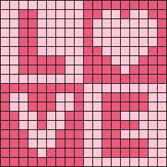 Crochet Heart Pixel Pattern, Crochet Grids Easy, Pixel Grid Letters, Pixel Valentines Day, Heart Pixel Grid, Y2k Pixel Art Grid, Valentine’s Day Pixel Art, Barbie Pixel Grid, Heart Pixel Pattern