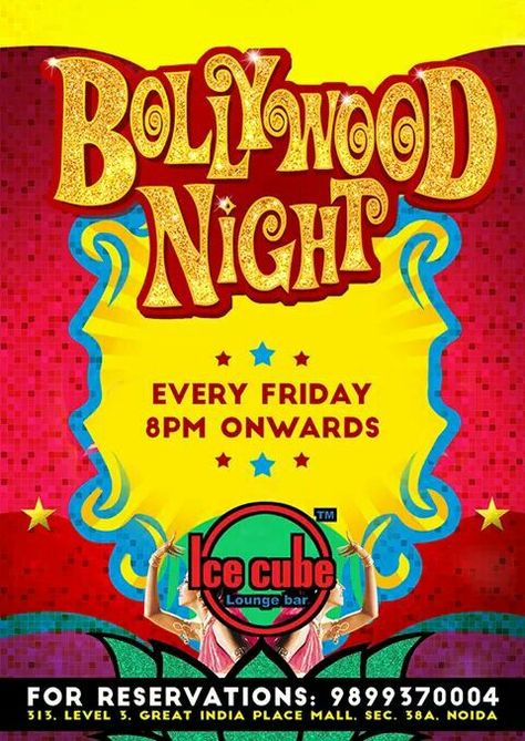 Bollywood Night Retro Poster Bollywood, Bollywood Graphic Design, Bollywood Party Poster, Bollywood Night Flyer, Bollywood Night Poster, Bollywood Night Decor, Bollywood Logo, Bollywood Background, Bollywood Night Party