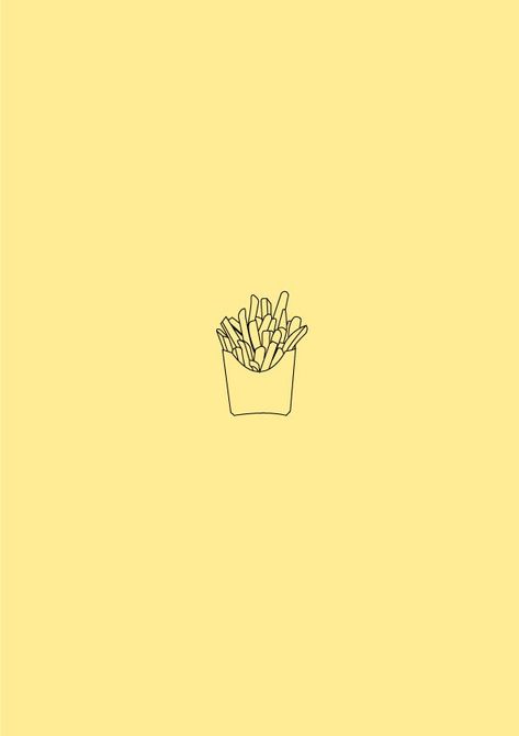 Tiny Food Tattoos, French Fry Tattoo, French Fries Tattoo, Fry Tattoo, Fries Tattoo, French Fries Illustration, June Tattoos, Fries Illustration, Potato Tattoo