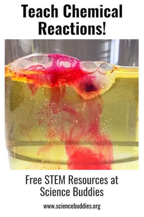 Cup with colorful mixing from chemical reactions experiment Health Science Projects, Stem Lesson Plans, Chemistry Activities, Chemistry Projects, Stem Resources, Stem Lesson, Chemistry Lessons, Science Lesson Plans, Chemistry Labs