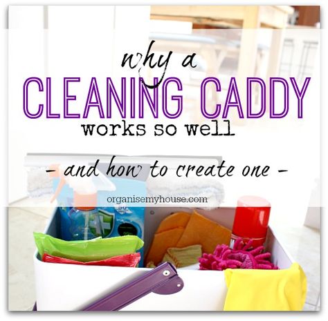 How to create a cleaning caddy Home Organisation Tips, Clean Hacks, Cleaning Caddy, Cleaning Painted Walls, Deep Cleaning Tips, Shower Cleaner, Clean Dishwasher, Cleaning Checklist, Cleaning Schedule