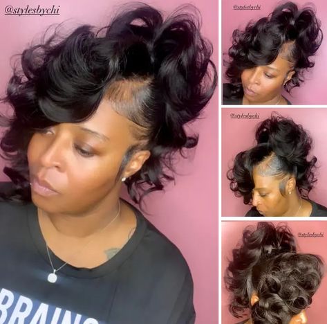 Full Lace Ponytail Wig, Trendy Quick Weave Hairstyles, Weave Ponytails With Bangs, Short Ponytail Hairstyles, High Curly Ponytail, Black Hair Updo Hairstyles, High Ponytail Hairstyles, Weave Ponytail Hairstyles, Sleek Ponytail Hairstyles