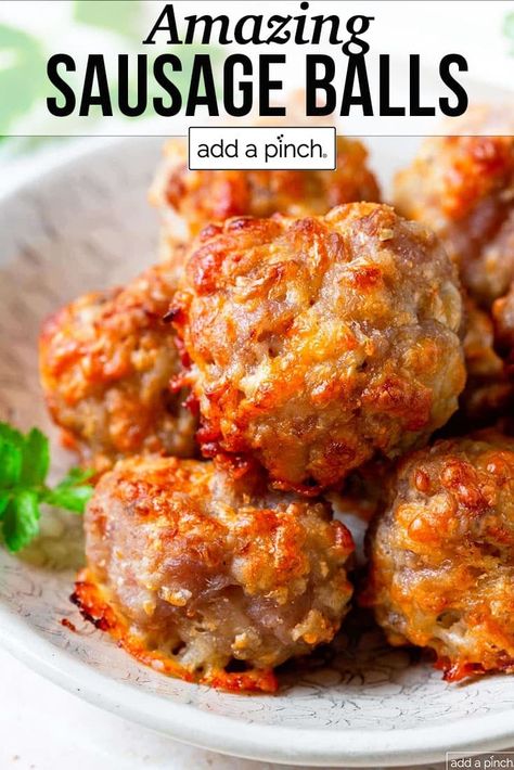 Sausage Appetizer Recipes, Sausage Meatballs Recipes, Sausage Appetizers, Pork Sausage Recipes, Sausage Balls Recipe, Sausage Meatballs, Ground Pork Recipes, Breakfast Sausage Recipes, Appetizer Meatballs