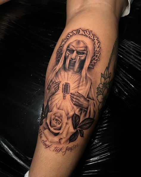 Mf Doom Tatoos, Mf Doom Tattoo, Doom Tattoo, Candle Tattoo, Tattoo Time, Inspo Art, Small Tattoos Simple, Mf Doom, Knee Tattoo