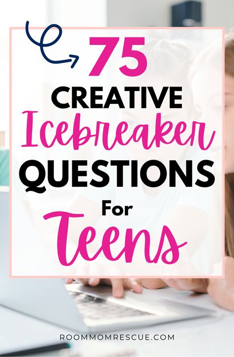 Icebreaker Questions For Teens, Ice Breaker For Teens, School Conversation Starters, Fun Icebreaker Questions, Questions For Teens, Funny Icebreaker Questions, Funny Ice Breakers, Funny Conversation Starters, Virtual Team Building