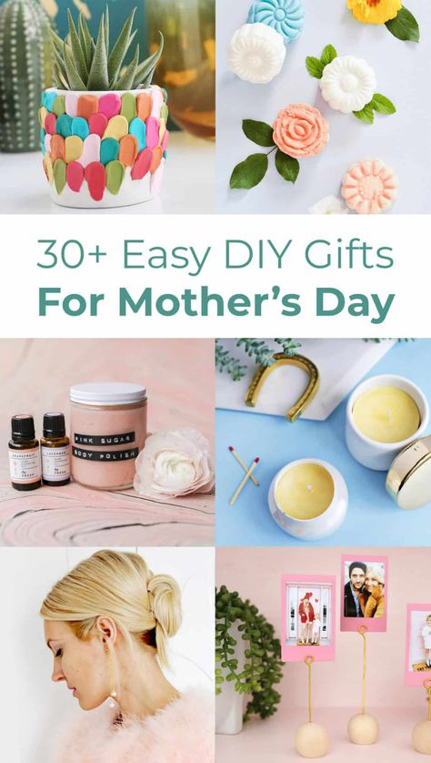 Easy DIY Mother's Day Gift Ideas - A Beautiful Mess Creative Mother's Day Gifts, Diy Gifts For Mothers, Cheap Mothers Day Gifts, Mothers Day Baskets, Easy Mother's Day Crafts, Diy Mother's Day, Cute Mothers Day Gifts, Mothers Day Gift Ideas, Mother's Day Bouquet