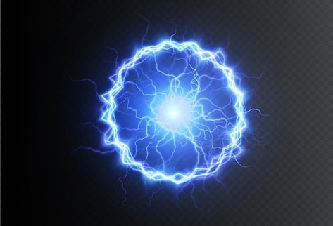 Powerful ball lightning blue. a strong e... | Premium Vector #Freepik #vector #energy-ball #electric-light #electric-spark #lightning-background Anime Lightning, Lightning Ball, Lightning Background, Ball Lightning, Scientific Thinking, Nasa Images, Electric Light, One Ring, New Stuff