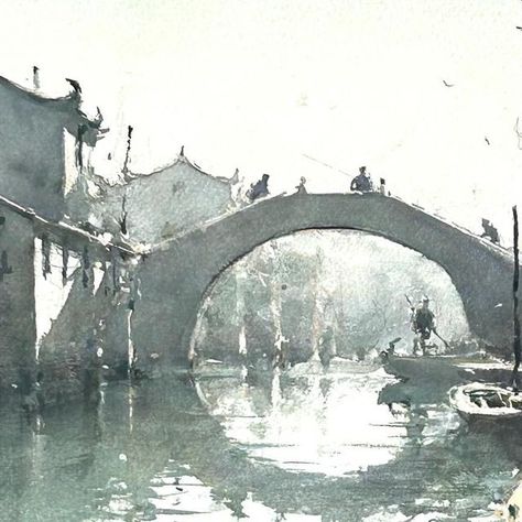 Joseph Zbukvic on Instagram: "Sold with another ten even before the opening of my solo in Shanghai at Hong Museum! Off to see it ! #zwatercolour #escodabrushes #danielsmithwatercolours #baohongpaper #pleinair #nevergiveup #beoriginal" Holbein Watercolor, Chinese Watercolor Landscape, Joseph Zbukvic Watercolors, Loose Watercolor Cityscapes, Fongwei Liu Paintings, Joseph Zbukvic, Boat Drawing, Corneliu Dragan-targoviste Watercolors, Watercolor City