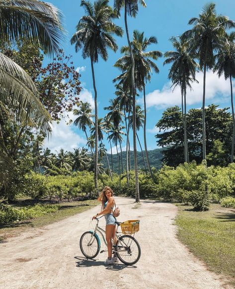 Seychelles Outfit Ideas, Seychelles Photo Ideas, Seychelles Photography, Seychelles Aesthetic, Seychelles Islands, Outfits Vacation, Photography Traveling, Island Pictures, Coconut Trees