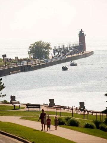 25 Coolest Midwest Lake Vacation Spots | Midwest Living South Haven Michigan, Isle Royale National Park, Michigan Vacations, South Haven, Midwest Living, Camping Places, Lake Vacation, Grand Haven, Michigan Travel