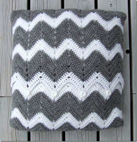 Crochet Chevron, Lower Cabinets, Chevron Crochet, Crochet Cushion, Chevron Pillows, Crochet Pillow Cover, Crochet Cushion Cover, Pillow Tutorial, Crochet Blanket Afghan