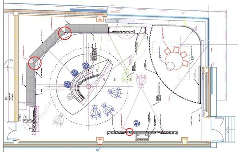 News Studio Design, Cinema Plan, Tv Studio Set Design, News Studio Set Design, Sport Tv Studio Set Design Ideas, Cinema Plan Architecture, Theater Flats Set Design, Coworking Office Design, Studio Floor Plans