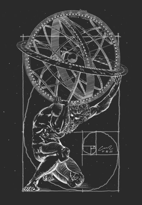 Richard Feynman Wallpaper, Atlas Wallpaper, Atlas Tattoo, History Wallpaper, Optical Illusion Tattoo, Cool Tattoo Drawings, Type Tattoo, Richard Feynman, Ceiling Murals