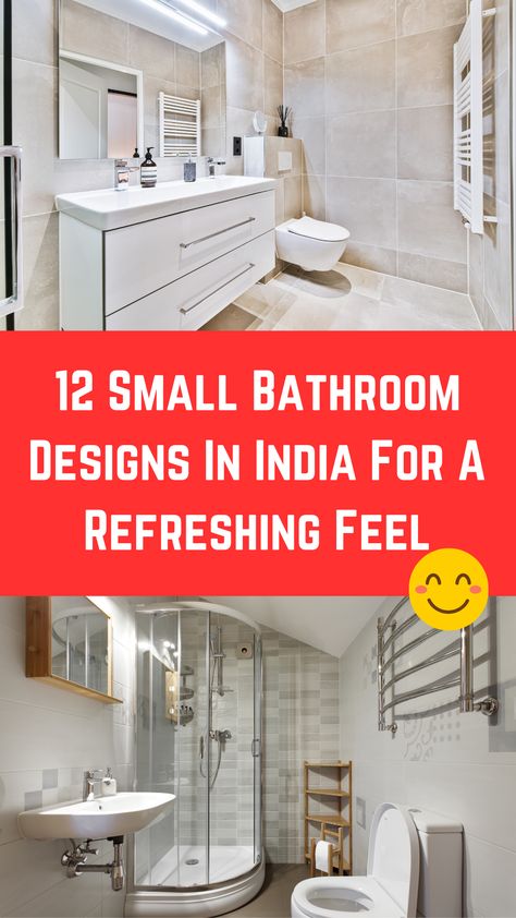 12 Small Bathroom Designs In India For A Refreshing Feel [2023] Simple Indian Bathroom Design, India Bathroom Design, Small Bathroom Interior Indian, Small Indian Bathroom Ideas, Indian Bathroom Ideas, Indian Bathroom Tiles Design, Indian Bathroom Design, Indian Bathroom Decor, Bathroom Ideas Indian