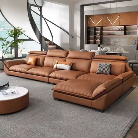 Best L Shape Sofa, Copenhagen Furniture Living Rooms, Leather L Shape Sofa Living Room, Sofa Sets Living Room, L Shape Sofa Design, Leather L Shape Sofa, Corner Sofa Design Living Rooms, Modern Leather Sofa Living Room, Luxury L Shape Sofa