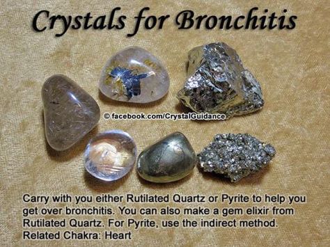 Crystal tip: bronchitis Crystal Tips, Crystal Uses, Crystal Properties, Crystal Guide, Spiritual Crystals, Types Of Crystals, Crystal Therapy, Crystal Healing Stones, Crystal Magic