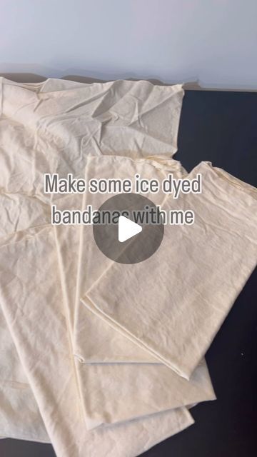 Leo Pontius on Instagram: "This is how I make hand dyed clothes using the ice dye method. Garments are soaked in soda ash, folded, placed on a rack and covered with ice and dye powder. As the ice melts the dye powder reacts with the water and splits into its component parts. This creates the beautiful color variations and dynamic texture that you see. Each creation is unique because no two reactions are the same.

#icedye #howto #diy #handdyed #oneofakind #textileart #textileprocess #artprocess #queerart #transart #transartist" Ice Dyed Fabric, Dyed Clothes, Dyeing Tutorials, Soda Ash, Trans Art, Dye Fabric, Ice Dye, Printing Fabric, Ice Melting