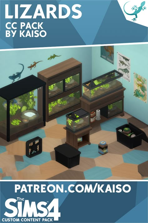 The Sims 4 Lizards | Kaiso on Patreon Ts4 Pet Cc, Sims 4 Pets Mod, The Sims 4 Pack, Lotes The Sims 4, Los Sims 4 Mods, Sims Pets, Sims Packs, Cc Furniture, The Sims 4 Packs