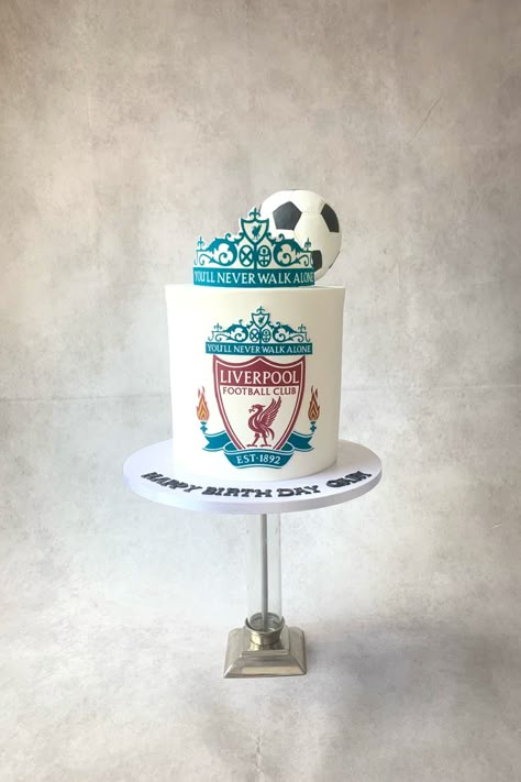 Liverpool Cake Design, Liverpool Theme Birthday Party, Liverpool Cake Topper Printable, Liverpool Birthday Cake For Men, Liverpool Cake Ideas Birthday, Liverpool Cake Topper, Liverpool Birthday Cake, Lfc Cake, Liverpool Fc Cake