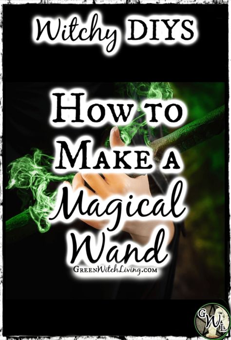 Witchy Diys, Magick Crafts, Wiccan Wands, Witchcraft Diy, Magical Wand, Powerful Spells, Witch Tools, Psychic Intuition, Focus Energy