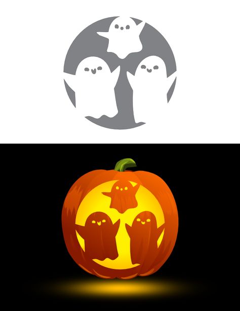 Hitchhiking Ghosts Pumpkin Stencil, Funny Pumpkin Carving Templates, Cute Ghost Pumpkin Stencil, Pumkin Carving Printable, Ghost Pumpkin Carving Stencils, Ghost Pumpkin Template, Pumpkin Etching Designs, Studio Ghibli Pumpkin Carving Stencil, Pumpkin Carving Stencils Cute