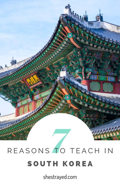 After teaching English in SK for a year, I can 100% say it is the BEST thing in the world! Here are 7 honest reasons why you should teach there as well! Teach Abroad, Asian Architecture, South Korea Travel, Travel Destinations Asia, Vacation Inspiration, Troubled Times, Korea Travel, North South, Winter Olympics