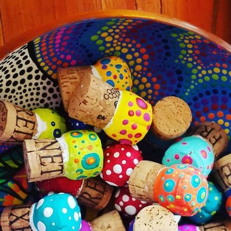 Amanda Graves on Instagram: "RECYCLED champagne cork mushrooms...destined to become keychains! #recycledcorks #recycledkeychain #craftfun #etsy #earthday2018" Champagne Corks Crafts, Cork Mushrooms, Champagne Cork Crafts, Paint Cork, Plant Diy, Cork Ideas, Champagne Corks, Key Stage 1, Fairy Party