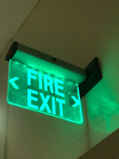 Fire Exit Sign, Fire Aesthetic, Fire Exit, How To Make Fire, Exit Sign, Danny Phantom, Basic Design, Design Research, Escape Room