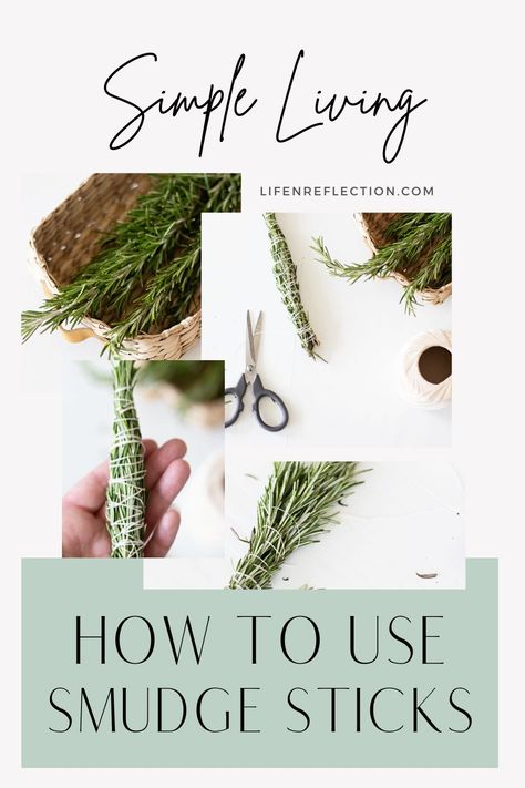 How To Make A Rosemary Smudge Stick - Life-n-Reflection Rosemary Smudge Stick, Smudge Sticks Diy, Rosemary Smudge, Apothecary Garden, Room Spray Recipe, Cedar Smudge, Bath Tea, Rosemary Sprigs, How To Dry Rosemary