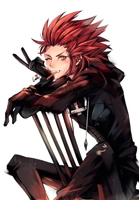 Axel / Lea - Kingdom Hearts Kingdom Hearts Axel, Axel Kingdom Hearts, Kh 3, Tetsuya Nomura, Kingdom Hearts Characters, Kingdom Hearts Fanart, Kingdom Hearts Art, Kingdom Hearts 3, Big Hero 6