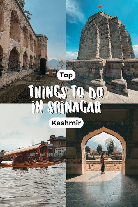 Top Things To Do in Srinagar Srinagar Kashmir, Dal Lake, Mughal Architecture, Tulip Festival, Tulips Garden, Cute Cafe, Srinagar, Jammu And Kashmir, Hindu Temple