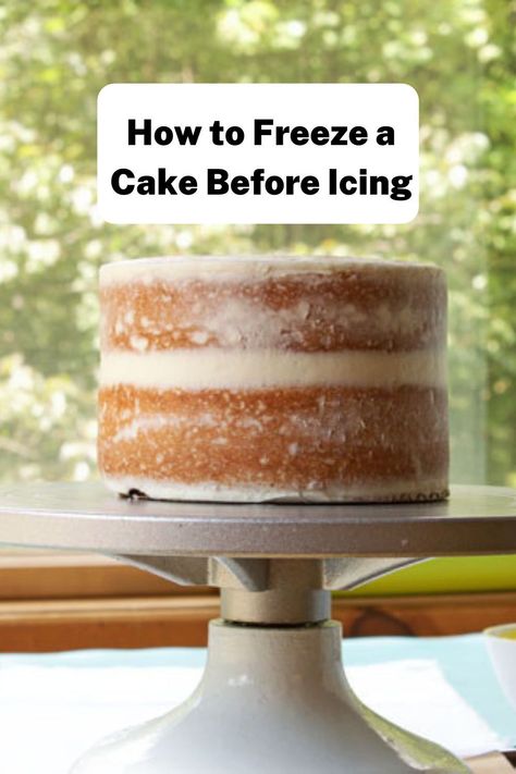 Freeze Cake, Pita Pockets, Cake Liner, Cake Hacks, Cake Decorating For Beginners, Cake Frosting Recipe, Cake Fillings, Frozen Cake, Cake Icing