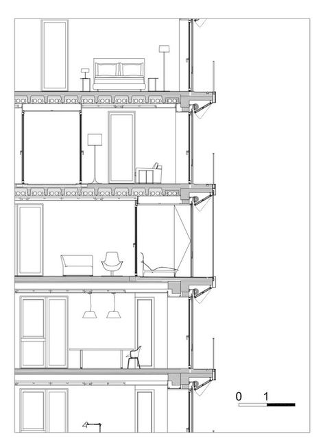 Wall Section Detail, Arch Pattern, Architecture Drawing Presentation, Plan Architecture, Residential Building Design, Antonio Citterio, Architecture Design Drawing, Hotel Building, Mini Clubman