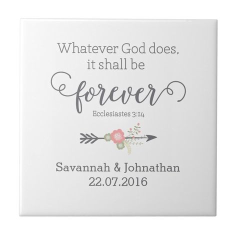 A beautiful and modern design quoting from Ecclesiastes perfect for a wedding or anniversary gift. Bible Verse For Wedding, Christian Wedding Invitation Wording, Wedding Scripture, Wedding Bible Verses, Gods Grace Quotes, Wedding Wishes Quotes, Christian Wedding Cards, Wedding Card Quotes, Christian Wedding Invitations