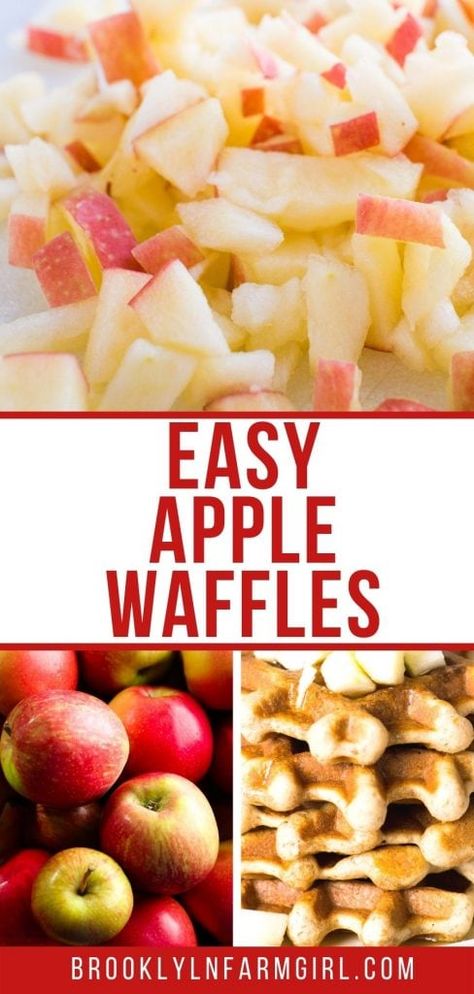 Apple Waffles Recipe, Apple Waffles Cinnamon, Apple Cinnamon Waffles Recipes, Apple Waffle Recipe, Waffle Pancakes, Cinnamon Waffles Recipe, Waffles Healthy, Apple Cinnamon Waffles, Apple Waffles