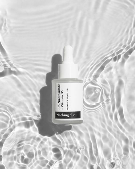 Nothing Else Creative Photography & Styling on Behance Water Product Photography, Minimalist Serum, Barbara Aesthetic, Serum Photography, Serum Product, Skincare Packaging, Photography Advertising, Cosmetics Photography, Beauty Products Photography