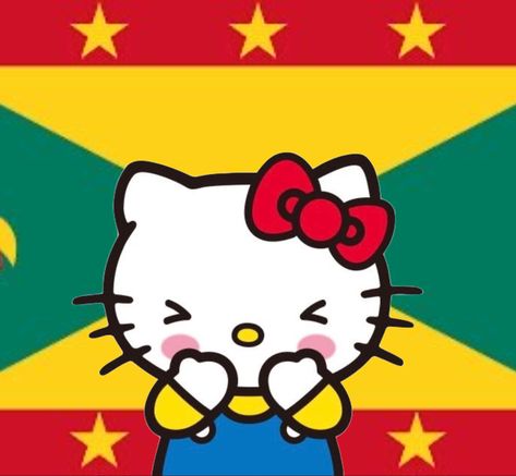 Togo Flag, Grenada Flag, Hello Kitty Backgrounds, 90's Fashion, Pfp Ideas, Hello Kitty, Snoopy, Flag, Kitty