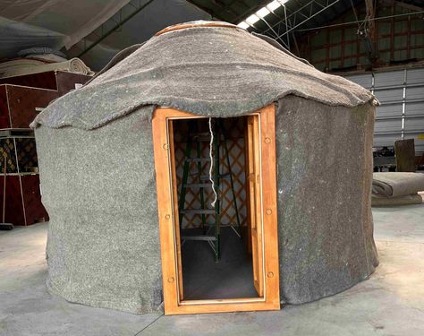 Felt Insulation | Groovy Yurts Yurt Kits, Insulation Blanket, Diy Insulation, Mongolian Yurt, Alternative Housing, Bow Window, Window Furniture, Geodesic Dome, Baby Warmer