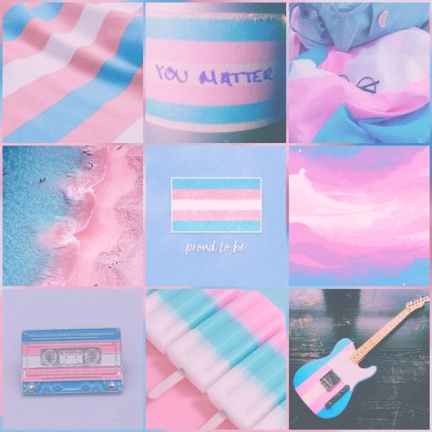 Trans people are really out here, transin it up real good. thanks y'all. Trans Colors Aesthetic, Pastel Pride Flag, Trans Joy Aesthetic, Trans Color Palette, Trans Moodboard, Trans Pride Wallpaper Computer, Soft Trans Flag, Crazy Feeling, Adopt Idea