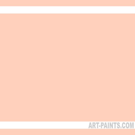 Light Peach Deluxe Kit Fabric Textile Paints - K001 - Light Peach Paint, Light Peach Color, Gingers Cameo Deluxe Kit Paint, FFD1BD - Art-Paints.com: for the bedroom Html Color, Little Greene, Color Code, Color Chart, Paint, Square, Pink, White, Color