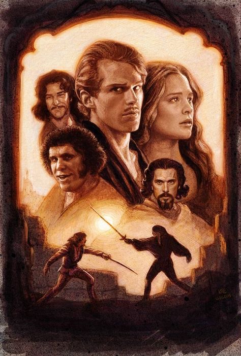 The Princess Bride Poster, Princess Bride Art, Princess Bride Movie, The Princess Bride, Funny Morning Pictures, Princess Bride, Fantasy Movies, Music Wall, Poster Vintage