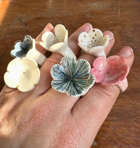 Rings ✨ you’ll find a big selection at @bunjil_place artist market, in Narree Warren this Saturday 10-2 ☺️ Lots of other great handmade stalls to see as well! Zoe will be in store in geelong for all your ceramic needs @katherinewheeler.gallery this Friday and Saturday :) . . #artistmarket#melbournemarket#katherinewheelerceramics#porcelainring#porcelain#rings#handmaderings#artjewellery#coralring#coralrings#porcelaincoral#ceramiccoral Handmade Clay Rings, Porcelain Rings, Handmade Ceramic Jewelry, Clay Ring, Fimo Jewelry, Clay Rings, Clay Magnets, Sculptural Jewelry, Ceramic Ring