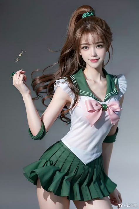 Sailor Jupiter Cosplay, Minako Aino, Sailor Moon Cosplay, Sailor Moon Character, Sailor Moon Art, Sailor Jupiter, Poses References, Cute Cosplay, Sailor Moon