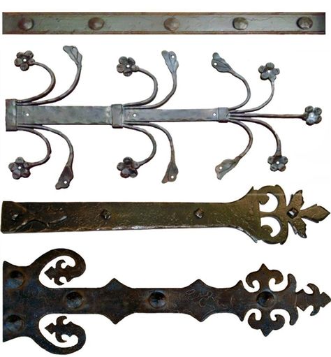 Faux / Dummy Hinge Straps Black Front Door Hardware, Iron Door Hinges, Rustic Wood Doors, Black Front Door, Front Door Hardware, Iron Straps, Iron Hinges, Black Front Doors, Double Door Design