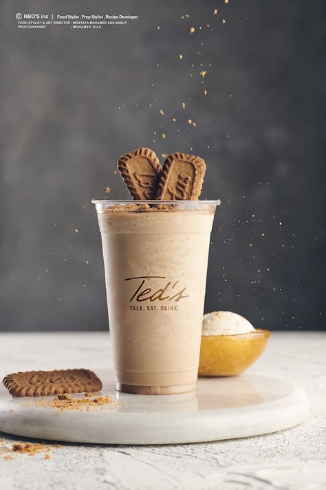 TED'S | Beverages on Behance Bubble Tea Menu, Starbucks Wallpaper, Food Photography Studio, Starting A Coffee Shop, Coffee Shop Logo Design, Art Direction Photography, Coffee Shop Photography, Coffee Shot, Coffee Shop Logo