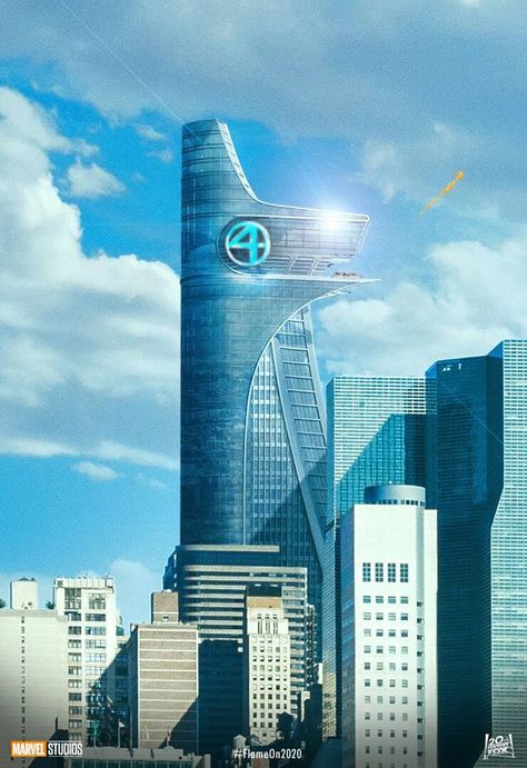 What if the Fantastic Four bought the Avengers tower and made it the Baxter Building? Avengers Headquarters, Avengers Tower, Architecture Photography Buildings, Teaser Poster, Star Trek Starships, Marvel Comic Universe, Marvel Entertainment, Marvel Wallpaper, Fantastic Four