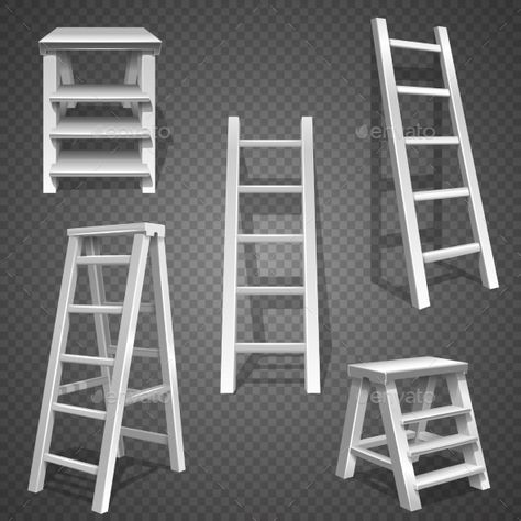 Steel Vector Staircases and Ladders Stairs Vector, Staircase Metal, Small Staircase, Metal Ladder, Visual Design Trends, Traditional Staircase, Winding Staircase, Object Photography, Webpage Design