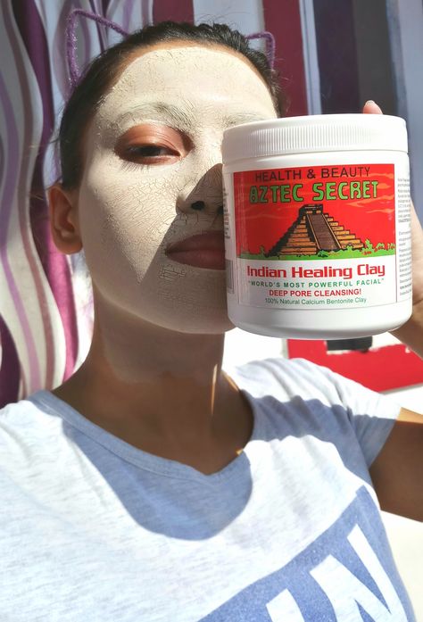 Best Clay Mask, Aztec Clay Mask, Aztec Clay, Bentonite Clay Mask, Hair Clay, Mask Aesthetic, Face Skin Care Routine, Skin Advice, Diy Facial