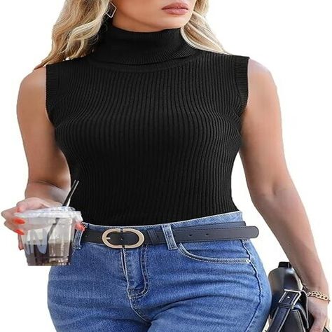 Shop the latest styles at JWN Industries! From a classic black sleeveless turtleneck top to a cozy gray sweatshirt, we've got you covered. #Fashion #WomensClothing #Style 🛍️✨ #FashionFinds #WomensClothing #NewArrivals #ShopNow #JWNIndustries #Women #Sundress #CroppedSweatshirt #ComfySweatshirt #CozySweatshirt #Pullover #MockNeck #Sleeveless #Classic #eBaySeller #eBayStore #eBay Turtleneck Tank Top, Amazon Tops, Sleeveless Turtleneck Top, Amazon Clothing, Amazon Clothes, Sleeveless Turtleneck, Turtleneck Top, Ribbed Turtleneck, Comfy Sweatshirt